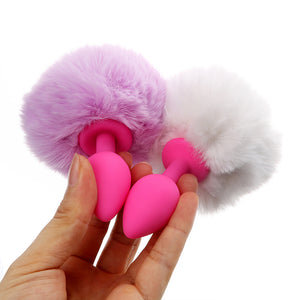 Fuzzy Bunny Silicon Plug